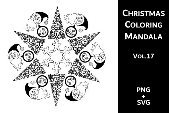Download Christmas Coloring Mandala Vol.17 - Premium Resources