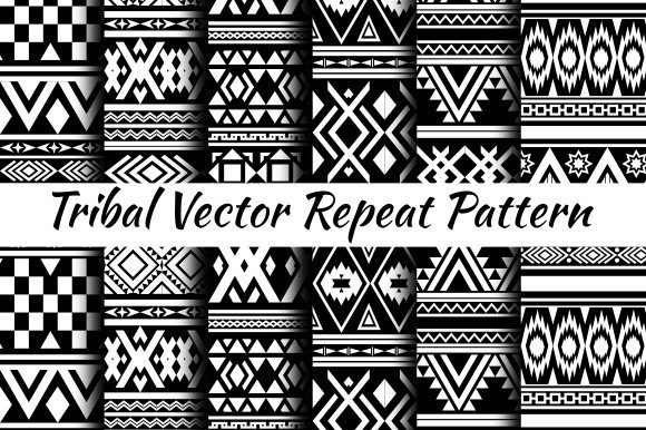 Download Tribal Vector Repeat Pattern - Premium Bundle
