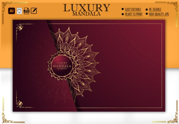 Download Luxury Mandala with Arabesque Pattern - Premium Resources