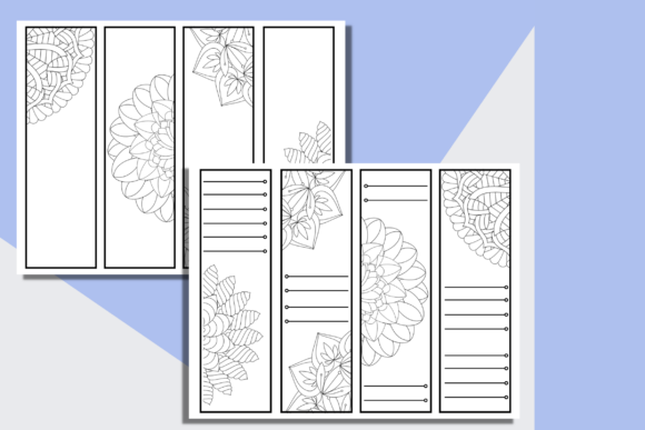 Download Coloring Mandala Bookmark Templates - Coloring mandala Collection